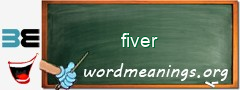 WordMeaning blackboard for fiver